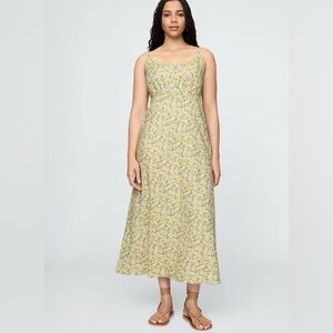 NWT GAP Linen Blend Maxi Slip Dress